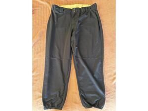 Russell Athletic Black Baseball Pants with Elastic Ankles